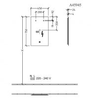 Vorschau: Villeroy&Boch More to See Lite LED-Spiegel, 45x75cm, mit Sensordimmer