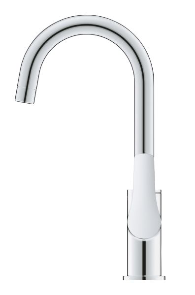 Grohe Eurosmart Waschtischbatterie L-Size mit Push-Open Ablaufgarnitur, schwenkbar, chrom