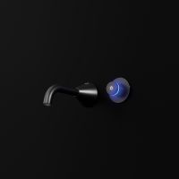 Vorschau: Steinberg Serie 310 iconic elektronische Wand-Waschtischarmatur schwarz matt 3101814S