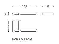 Vorschau: Cosmic Logic Rollenhalter ohne Deckel, edelstahl matt