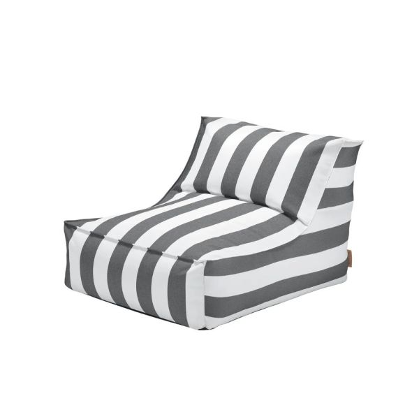 blomus STAY Lounger Chair 95x75cm, schwarz/weiß gestreift