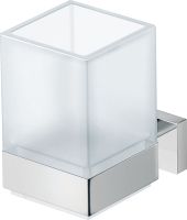 Vorschau: Duravit Karree Zahnputzbecher wandhängend, chrom