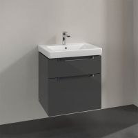 Vorschau: Villeroy&Boch Subway 2.0 Waschtischunterschrank 58,7x59cm, 2 Auszüge, für Waschbecken 7113F001 glossy grey A90910FP