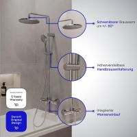 Vorschau: Duravit Shower Systems Duschsystem mit Wanneneinlauf, chrom