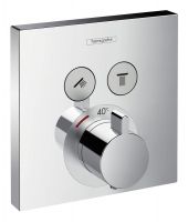 Hansgrohe ShowerSelect Thermostat Unterputz für 2 Verbraucher, chrom