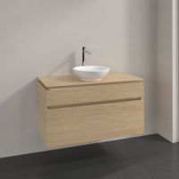 Vorschau: Villeroy&Boch Legato Waschtischunterschrank 100x50cm für Aufsatzwaschtisch, 2 Auzüge, nordic oak, B57200VJ