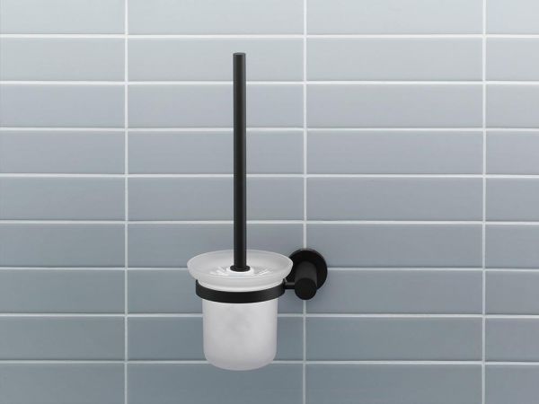 Duravit D-Code Toilettenbürstengarnitur 0099274600 schwarz matt 