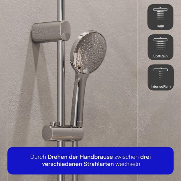 Duravit Shower Systems Duschsystem mit Wanneneinlauf, chrom