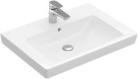 Villeroy&Boch Subway 2.0 Schrankwaschtisch, 65x47cm, 1 Hahnloch, mit Überlauf 7113FA01