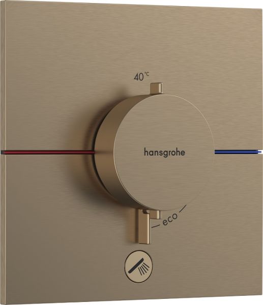 Hansgrohe ShowerSelect Comfort E Thermostat, 1 Verbraucher, brushed bronze 15575140