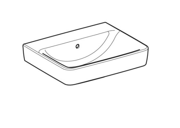Geberit Renova Plan Waschtisch ohne Hahnloch, mit Überlauf, 55x44cm, weiß 501634001_0