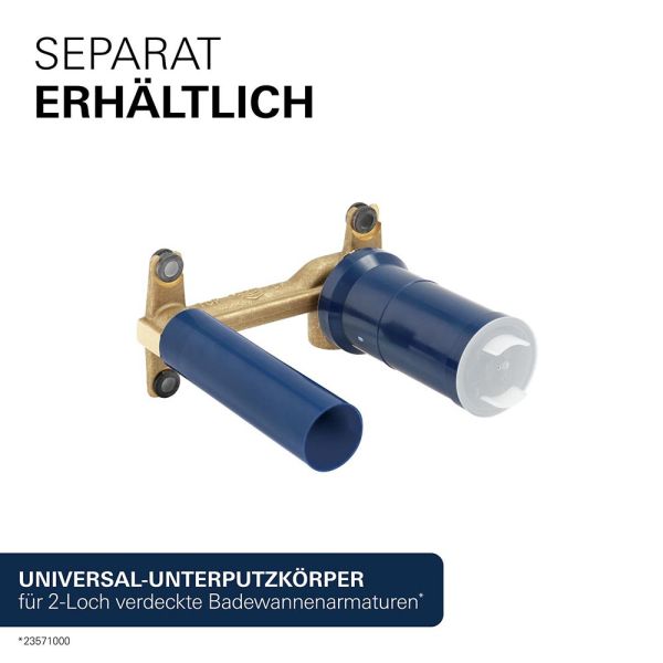 Grohe Lineare 2-Loch-Waschtischbatterie, Ausladung 207mm