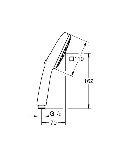 Grohe Vitalio Comfort 110 Handbrause 2 Strahlarten 2639710E