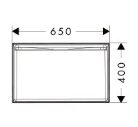 Vorschau: hansgrohe Xuniva Evo E Aufsatzwaschtisch 65x40cm mit Ablaufventil