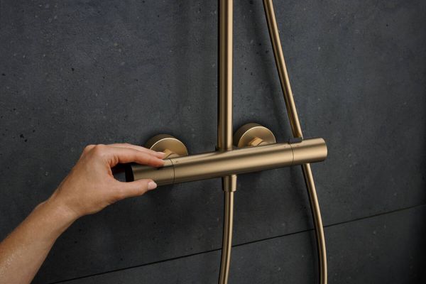 hansgrohe Pulsify S Puro Duschsystem 260 mit Ecostat Fine & Stabhandbrause