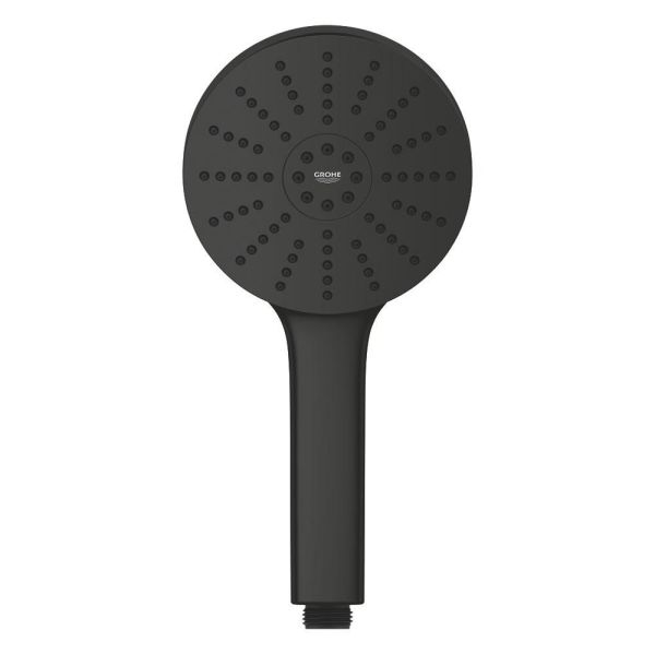 Grohe Vitalio Joy+ 120 Handbrause mit 3 Strahlarten, schwarz matt 1348632430