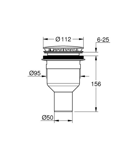 Grohe Ablaufgarnitur für Duschwanne chrom 49533000 1