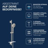 Vorschau: Grohe Vitalio Joy+ 120 Brausestangen-Set, 3 Strahlarten, supersteel