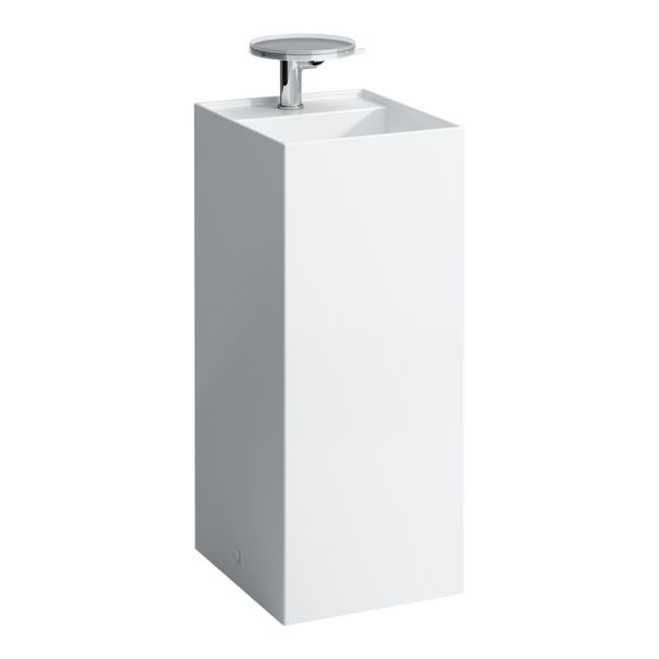 Kartell by Laufen Waschtisch freistehend, mit verdecktem Ablauf, 37,5x43,5x90cm, weiß, H8113310001111