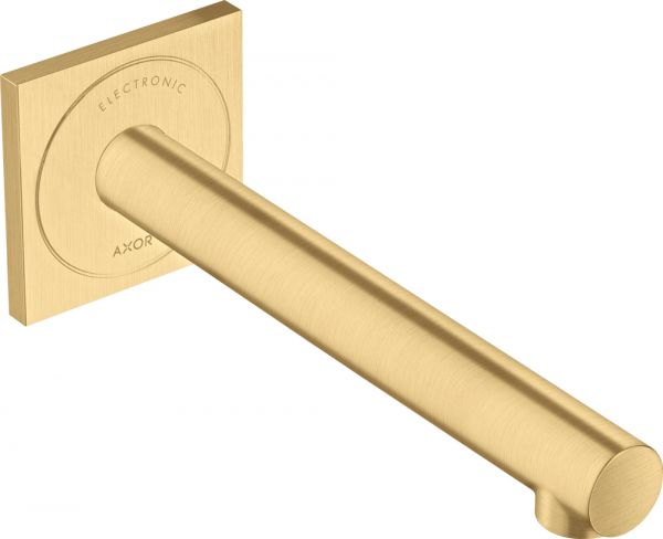 Axor Uno Elektronik-Waschtischmischer 220 Unterputz, für Wandmontage brushed gold optic 45111250