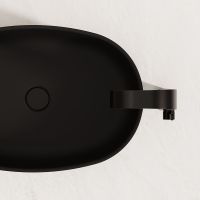 Vorschau: Steinberg Serie 440 Aufsatzschale oval aus Mineo Stone 60x40cm, matt black 4406116S