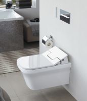 Vorschau: Duravit SensoWash Slim Set mit Durastyle Dusch-Wand-WC, weiß