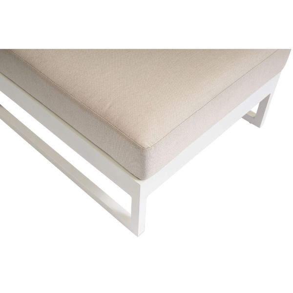 KETTLER OCEAN SKID PLATFORM Mittelteil Sunbrella®, weiß matt linen chalk 0105939-5220