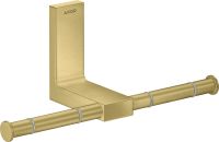 Axor Universal Rectangular Toilettenpapierhalter doppelt, brushed brass 42657950