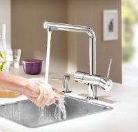 Vorschau: Grohe Cosmopolitan Seifenspender Spülmittelspender, Vorratsbehälter 0,5 Liter, chrom 40535000