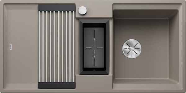 Blanco SILGRANIT® Adira 6 S Küchenspüle mit Ablauffernbedienung, Becken reversible einbaubar tartufo 527607