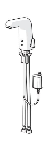 Hansa Hansamedipro Waschtisch-Elektronik-Batterie, Batteriebetrieb 6 V, Infrarot, chrom