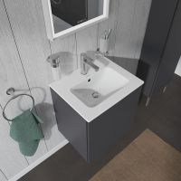 Duravit ME by Starck Waschtisch 53x43cm, mit Hahnloch, mit Überlauf, WonderGliss, weiß 23365300001