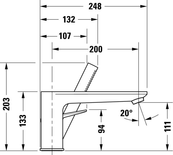 Duravit Wave 3-Loch Wannenarmatur rund, bronze gebürstet