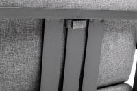 Vorschau: KETTLER OCEAN SKID Sessel, Armlehnen Teak und Rope, anthrazit/hellgrau meliert
