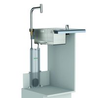 Vorschau: Hansgrohe Metris M71 Einhebel-Küchenmischer 320 mit Ausziehbrause und sBox, edelstahl finish