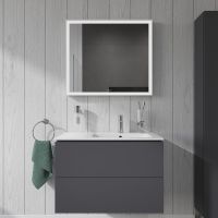 Vorschau: Duravit ME by Starck Waschtisch 83x49cm, mit Überlauf, mit Wondergliss, weiß 23468300001