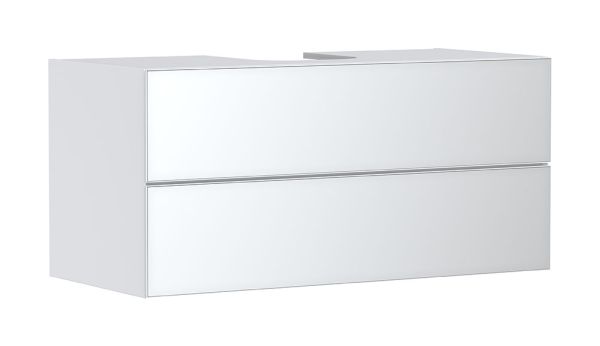 Hansgrohe Xevolos E Waschtischunterschrank 118x55cm für Aufsatzwaschtisch mit Konsole, 2 Schubkästen