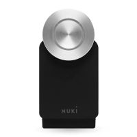 Nuki Smart Lock Pro Black 4. Generation mit Matter, WLAN-Modul und Power Pack