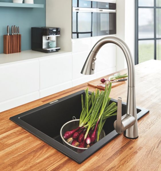 Grohe Zedra Küchenarmatur, edelstahl 32294DC2 
