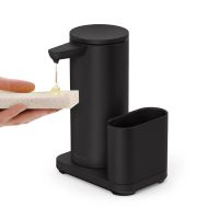 simplehuman berührungsloser Sensorspender Spülmittelspender mit Caddy 414ml wiederaufladbar, schwarz matt ST1079