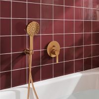 Grohe Lineare Wannenarmatur warm sunset gebürstet 24064DL1