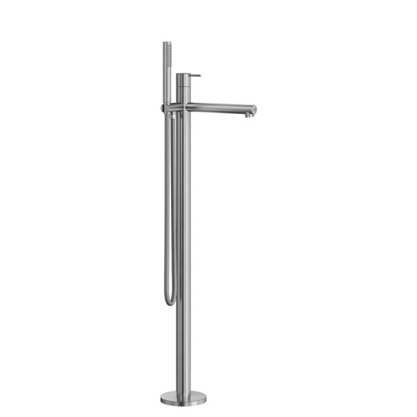 KWC ONO E Wannenmischer bodenstehend, edelstahl 125656