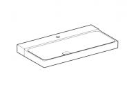 Vorschau: Geberit Xeno² Waschtisch 90x48cm, mit 1 Hahnloch, ohne Überlauf, weiß KeraTect 500531011_2