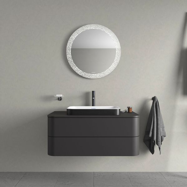 Duravit Happy D.2 Plus Aufsatzbecken 60x40cm weiss/anthrazit