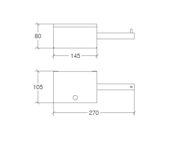 lineabeta PIEGÀ Papierrollenhalter mit Behälter, weiß