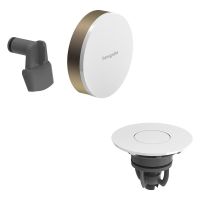 hansgrohe Exafill Fertigset Wanneneinlauf, Ablauf- & Überlaufgarnitur, brushed bronze/weiß glanz 58119140 