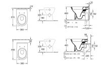 Vorschau: Villeroy&Boch O.Novo Stand-Tiefspül-WC mit Spülrand 56571001_2