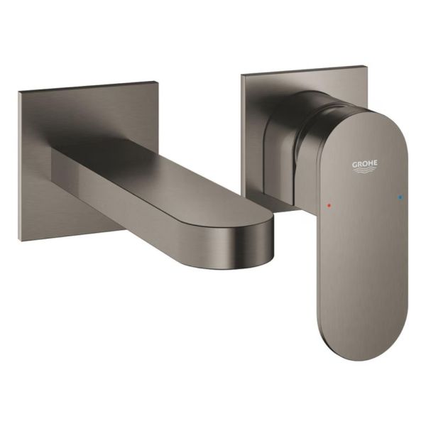 Grohe Plus 2-Loch-Waschtischbatterie Ausladung 147mm, hard graphite gebürstet 29303AL4