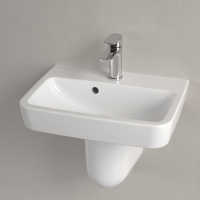 Vorschau: Villeroy&Boch O.Novo Handwaschbecken 50x37cm Hahnloch Überlauf 434450T2