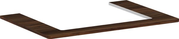 Hansgrohe Xelu Q Konsole 78cm mit Ausschnitt mittig, für Aufsatzwaschtisch 50x48cm nussbaum dunkel 54109630